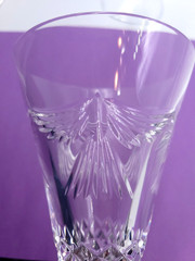 Six Waterford Millennium Toasting Flutes – 2 Happiness, 2 Peace, 2 Prosperity