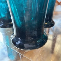 Royal Leerdam Williamsburg CW5T Blenko Emerald Ice Tea Glasses (6) Rare NOTE