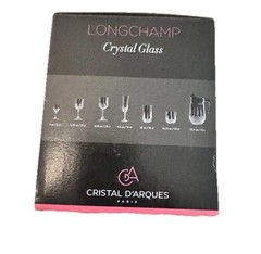 Longchamp Set of 4 Cristal D’Arques 2 oz Wine Glasses Paris Crystal France New
