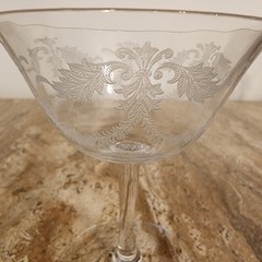 Fostoria Victory Antique Vtg 1920s 4 Champagne Tall Sherbet Etch 257 Stem 766
