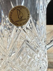 Paul Sebastian Crystal Mug Set of 4 Lead Crystal Glasses Made in France Coffee