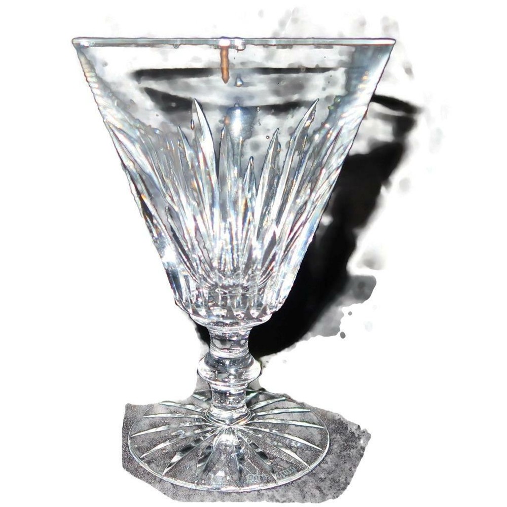 Waterford Crystal, EILEEN, Fan Cut Flared Bowl, Water Goblet Glass, 5 5/8″