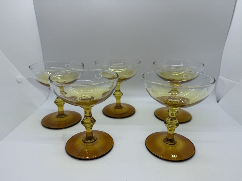 Forever Amber By Libby Glass Company 4.5” Tall Champagne Or Parfait Glass