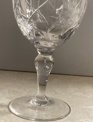 Vintage Set of 6 Stuart Crystal MINUET Glass Goblets 6 3/8” Tall Made In ENGLAND