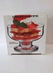Crown Corning 10oz Applesauce Glasses / Sherbet Dessert Dishes Set Of 4 In Box