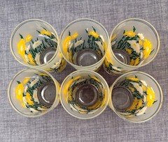 Culver Glasses Meadow Yellow Frosted Highball Bucket Brigade Ice Bucket Yellow