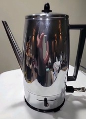 Fostoria Chrome Vintage Model 63X Coffee Maker Works McGraw Edison Co Boonville