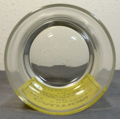 Vintage 1960’s Caution Intercourse Novelty Rocks Glass MCM Funny Bar Gag Gift