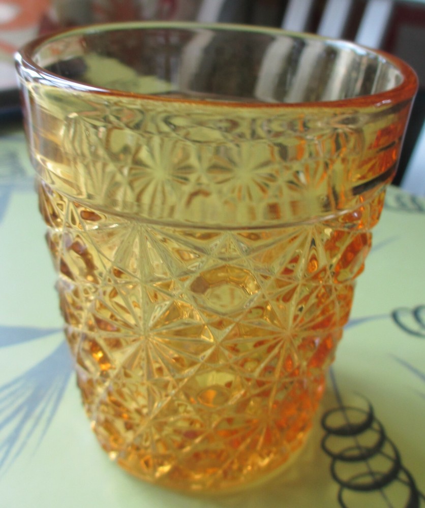 Vintage EAPG Daisy & Button Water Tumbler 1884 Very Nice