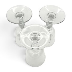 Baccarat Crystal Provence Water Goblet Wine Glass 6-3/8 France 3Pc Set Fleabites