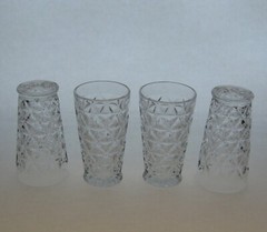 Imperial Mt. Vernon Washington 4 Juice Tumblers 5 Ounce