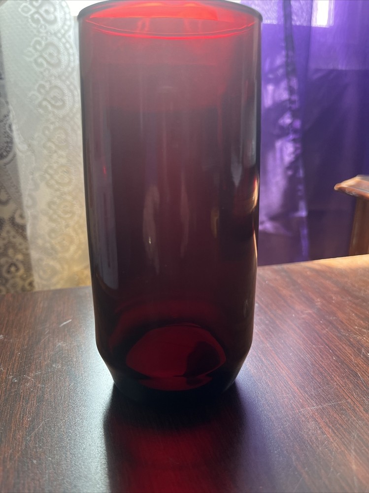 Royal Ruby 13 oz Tumbler Tapered By Anchor Hocking Glass