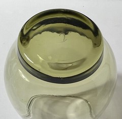Vintage Libbey Smokey Green Low Ball Glasses 10 oz. – 4 1/2″ Wine Tumbler x3