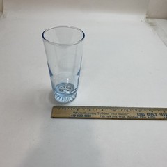 Vintage 1950s Duz Crystal Star Sapphire Highball Glass Blue Tint 5.75″ x 2.75″