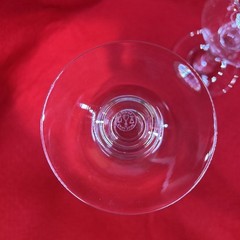 Pair (2) of Baccarat French Crystal Provence Water Goblets France Signed 6 3/8