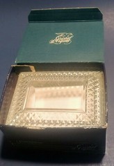 Cristal d’arques Crystal Fontenay Rectangle trinket Box New in Original Box 1990