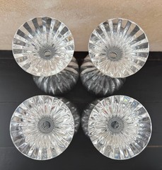 BACCARAT «MESSENA» CRYSTAL 6.5” WHITE WINE GLASS SET OF FOUR (4)