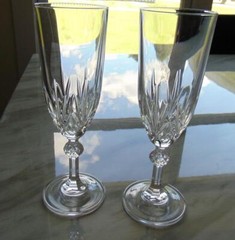 Royal Crystal Rock LINEA GALA Champagne Flute 7 3/4 in Set of 2