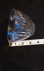 9 Vintage Ribbed Glass Punch Bowl Cups Mid-Century Modern Style
