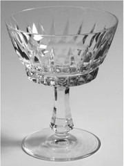 5 Villeroy & Boch Tiara Champagne Tall Sherbet Glasses Hand Blown Crystal VTG