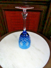 Faberge Odessa Sky Blue Crystal Colored Glass
