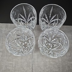 Set of 4 Marquis By Waterford”Brookside” All Purpose Crystal Wine Glasses w/Box