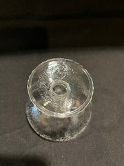 Hazel Atlas Glass FLlorintine No 1 Clear Footed Sherbet Mint Condition