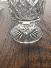 4 Stuart English Cut Crystal Glengarry Cambridge Whiskey Nip Cordial Glass EUC