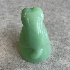 Original McKee Jadeite Glass Of Naughty Woman-77725 Patent Number