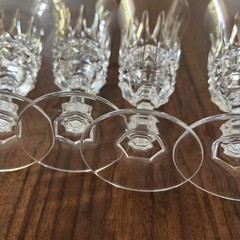 Vintage W.M. Dalton Unit No. 3 French Lead Crystal Parfait/Sour Glass Set of 6