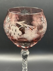 Nachtmann Traube Tall Wine Hock (1) Cranberry Red 8 1/4″ (G50)