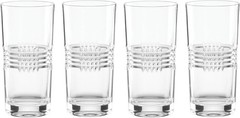 Reed and Barton Sloane Crystal Highball Glasses, Set of 4, New in Original Box