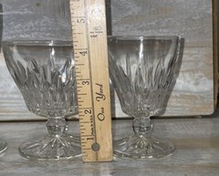 Hazel Ware Starlight Stemware Starter Set 12 pc Glasses Vintage MCM Crystal Cut