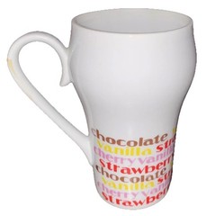 Ice cream sundae cup vintage white ceramic retro glass parfait dish excellent