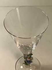 Franz Long Tail Hummingbird Crystal Wine Glass 7.75 in.