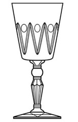 Libbey Rock Sharpe 3006-5 Hand Cut Crystal Iced Tea Glasses 6.5″ – Set of 4