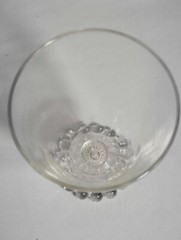 4-Vintage Anchor Hocking Berwick Bloopie Clear Water Ice Tea Wine Goblet Glasses