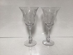 Water Goblet Cherokee Rose by TIFFIN-FRANCISCAN Set of 2
