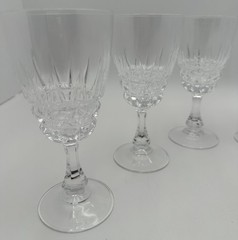 Vintage Cristal D’ Arques – Durand Pompadour Wine Glasses Set Of 6
