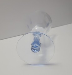 5-Cambridge Glass 3130 MOONLIGHT BLUE sherry goblet wine 5 -3/4″T set of 5