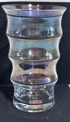 Set of 4 Vintage Barware Shot Cocktail Glasses Mid Century Modern Iridescent