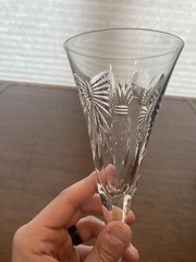 VTG WATERFORD Millennium Collection Crystal Toasting Flutes W/BOX 9.25″H SIGNED