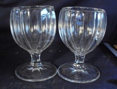 Lyon Cupped Huber wine egg cup clear glass H2