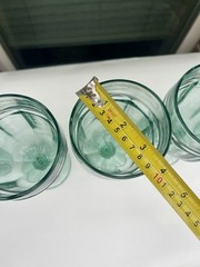 Set of 6 Libbey Duratuff Gibraltar Spanish Green Ice Tea/Water Glasses Goblets