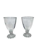Vintage 4 1/2” Tall Anchor Hocking Boopie Juice Wine Glasses Set of 2