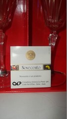 6 Royal Crystal Rock Discontinued Pattern Novecento Water Goblets Glasses 7 5/8″
