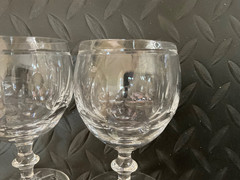 Lot of 6 Edinburgh Crystal Glasses Asst Sizes Scotland No Box Free Shipping