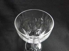 Val St. Lambert Riviera, 9 Cut Thumbprints: Port Wine (s), 5 3/8″ Tall