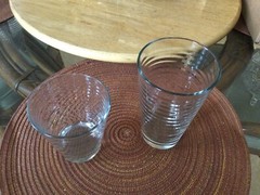 «Doro» by Pasabahce 2 Sets of Horizontal Rings Glassware 6″ & 4″