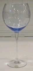 **NEW** Lenox Butterfly Meadow Blue Etched Balloon Wine Glass 9” tall (FJ)